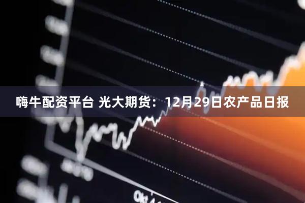 嗨牛配资平台 光大期货：12月29日农产品日报